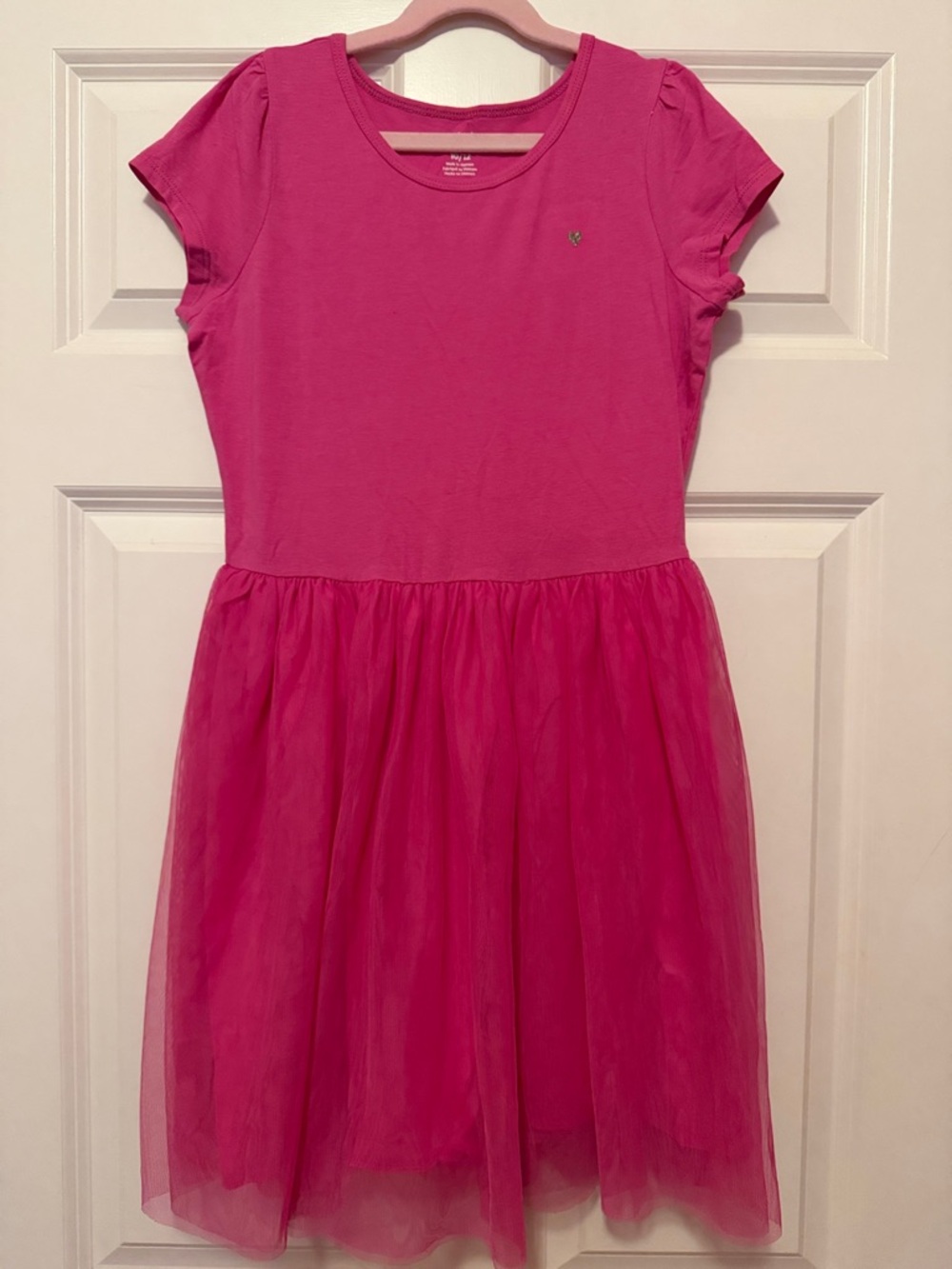 Carter’s Girls' Pink Tulle Skirt Dress - Classic Short Sleeve. NWT.